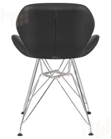 Стул обеденный DOBRIN BUTTERFLY CHROME (ножки хром, цвет чёрный)