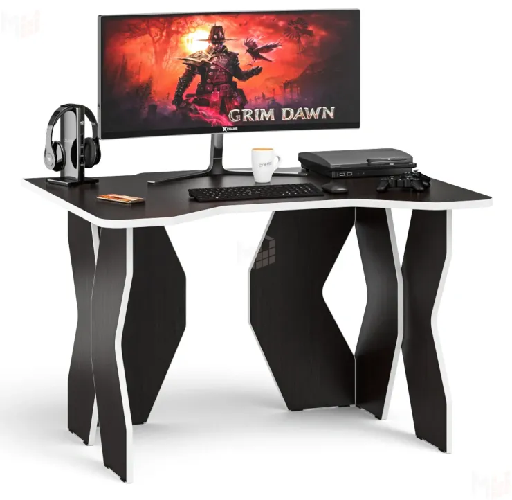 Стол компьютерный СК-6 венге/кромка белая