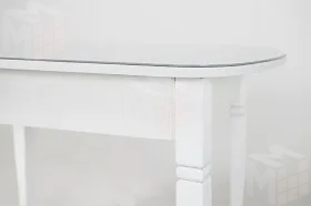 Стол раскладной Хоста с резными опорами Белый