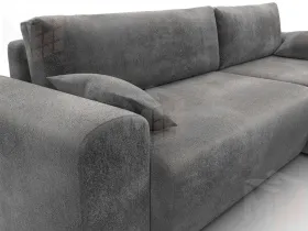 Диван угловой Лига-099 угол универсальный ( TOWER 10 серый )