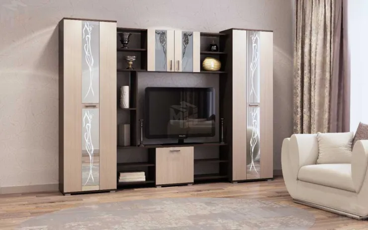 СТЕНКА ДЛЯ ГОСТИНОЙ ПРАГА