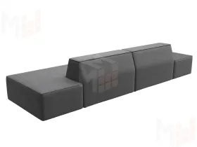 Диван прямой модульный Монс лофт ( JOLY 13 серый )