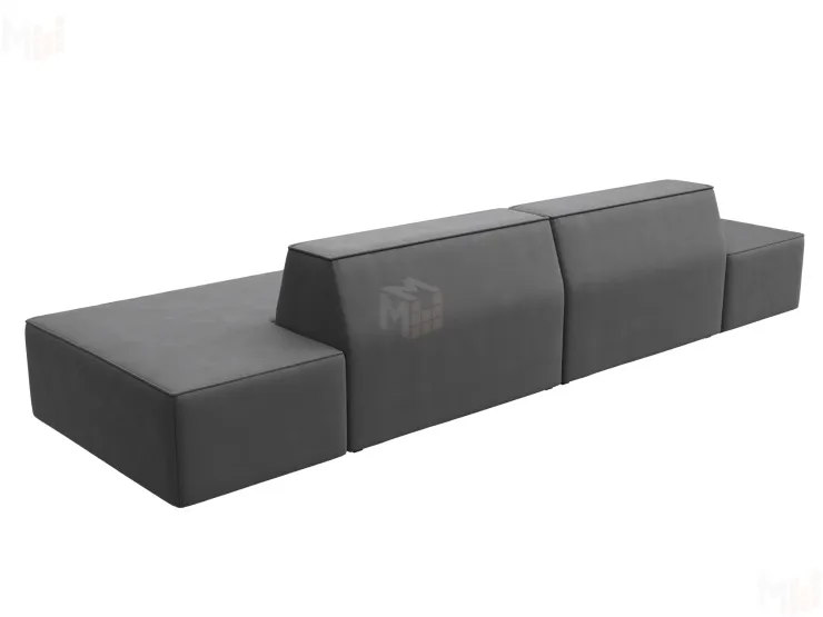 Диван прямой модульный Монс лофт ( JOLY 13 серый )