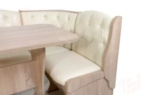 Кухонный уголок Орхидея Люкс (дуб сонома/Крем)