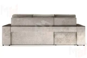 Угловой диван-кровать Лас-Вегас Бежевый левый