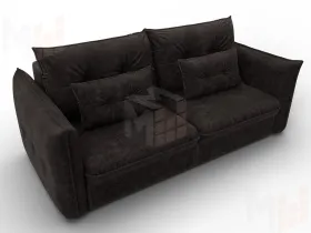 Диван прямой Лига-100 НПБ ( BRUT 17 коричневый )