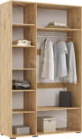 Ирис Шкаф 3-х ств.(1350) (Браш Вайт, Дуб Крафт)