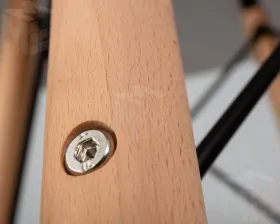 Стол обеденный DOBRIN CHELSEA`80 (ножки светлый бук, столешница светло-серый (GR-01))