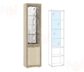 Пенал с витриной Domani Ливорно ЛШ-4