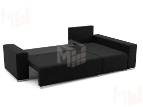 Угловой диван-кровать Маркиз Черный