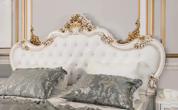 Кровать Натали 160х200 см белый глянец