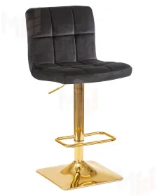 Стул барный DOBRIN GOLDIE (черный велюр (MJ9-101))