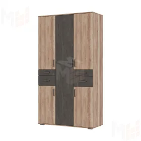 Шкаф Нельсон ШК-02 дуб каньон/железный камень