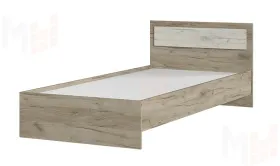 Кровать Гармония 0,9 КР-603 дуб крафт белый - дуб крафт серый