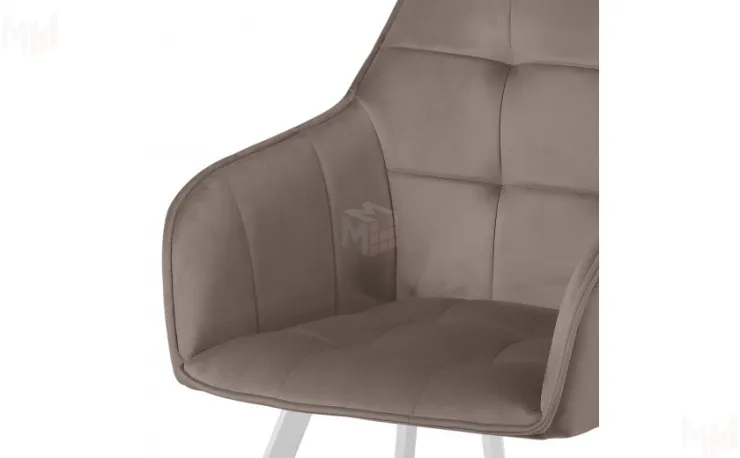 Кресло поворотное Мони Confetti mocco/белый