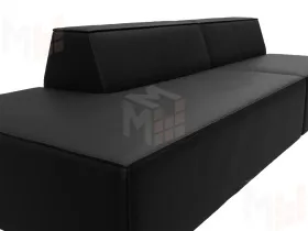 Диван прямой модульный Монс Модерн левый ( GRIFON 18 черный )