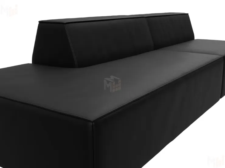 Диван прямой модульный Монс Модерн левый ( GRIFON 18 черный )