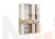 Шкаф Бостон Лайт ШК-003 (3 - ств.) дуб крафт золотой/белый