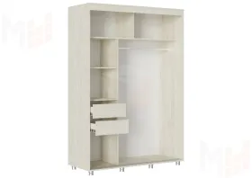 Шкаф-купе Форест 1,5 дуб крафт белый