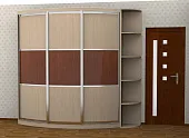 Шкаф-купе с радиусными дверями Радион Line