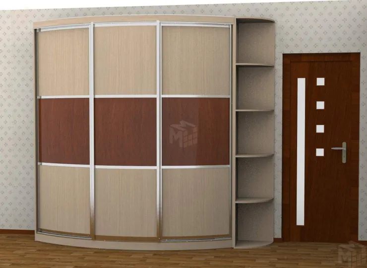 Шкаф-купе с радиусными дверями Радион Line