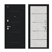 Входная металлическая дверь Лайн Букле черное/Look Art