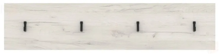 Панель с крючками ГРЕТТА 900  Дуб Крафт белый