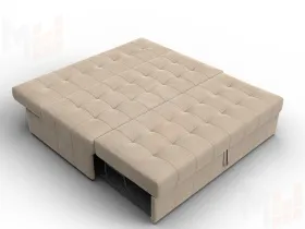 Диван прямой Лига-107 (160) ( SEVEN 729 бежевый )