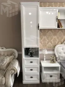 Шкаф детский Натали 1-ств без зеркал белый глянец