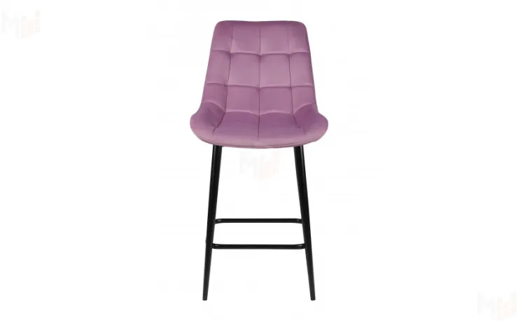 Полубарный поворотный стул Эйден Confetti lilac/черный