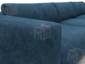 Диван угловой Лига-066 НПБ Лонг угол правый ( BRUT 11 синий )