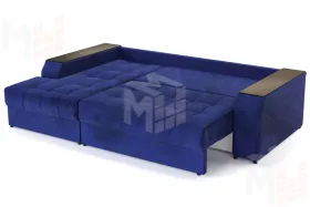 Угловой диван-кровать Лас-Вегас Синий левый