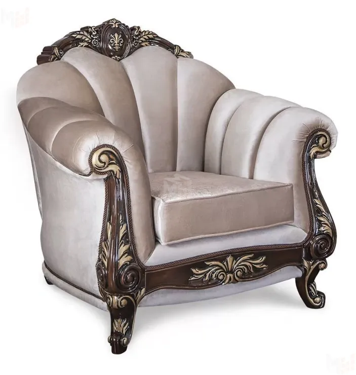 Кресло Марселла корень дуба глянец