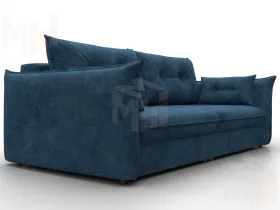 Диван прямой Лига-100 НПБ ( BRUT 11 синий )