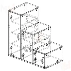 Лестница-комод Дельта - 23.06
