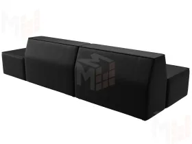 Диван прямой модульный Монс Модерн правый ( GRIFON 18 черный )