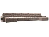 Диван П-образный с полками Лига-053 НПБ МегаЛонг