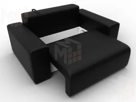 Кресло Лига-036 НПБ ( GRIFON 18 черный )