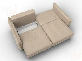 Диван прямой Лига-100 НПБ ( SEVEN 729 бежевый )