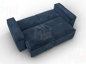 Диван прямой Лига-081 НПБ ( TOWER 13 синий )