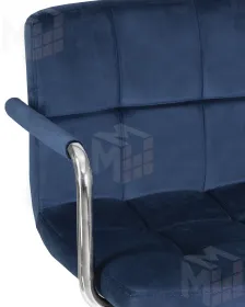 Офисное кресло для персонала DOBRIN TERRY (синий велюр (MJ9-117))