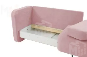 Кушетка Хьюстон на пружинном блоке Розовый