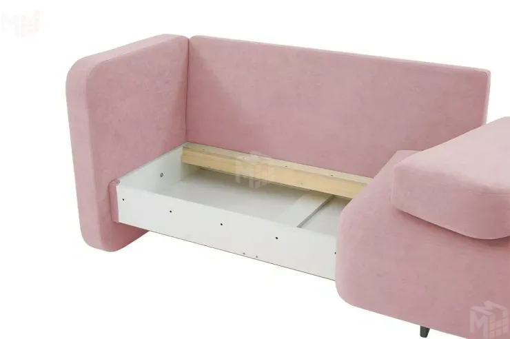 Кушетка Хьюстон на пружинном блоке Розовый