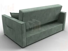 Диван прямой Лига-104 (140) ( BRUT 08 зеленый )