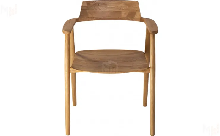 Кресло деревянное из массива дуба Сэн Дуб светлый