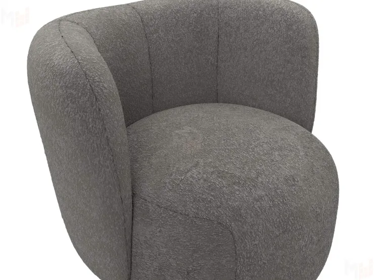 Кресло Лига-072 ( букле CAMBY 86 темно-серый )