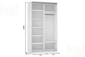 Шкаф-купе Медиум дуо 1200 (выс. 2400)