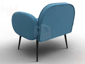 Кресло Лига-086 ( рогожка Амур 10 голубой )