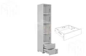 Шкаф однодверный  Зефир 107.03 