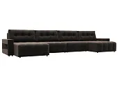 Диван П-образный с полками Лига-053 НПБ Лонг